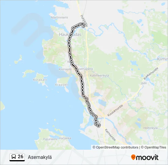 26 Bus Line Map