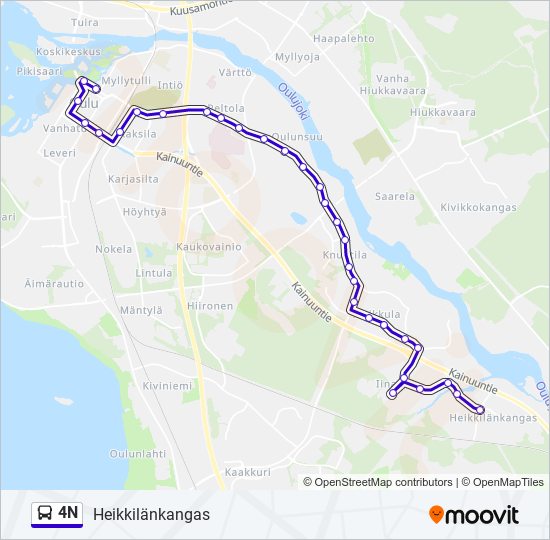 4N bus Line Map