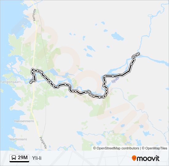 29M bus Line Map
