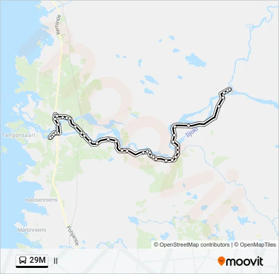 29M Bus Line Map
