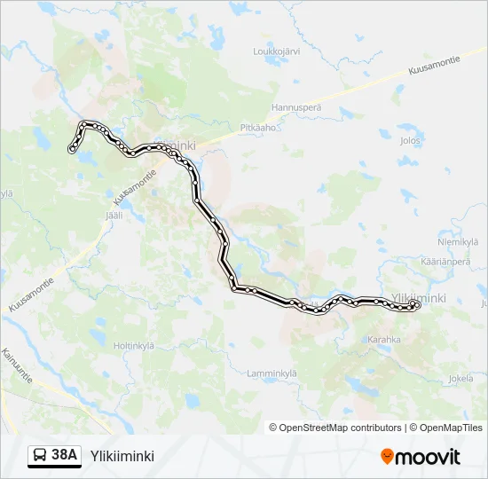 38A  Line Map