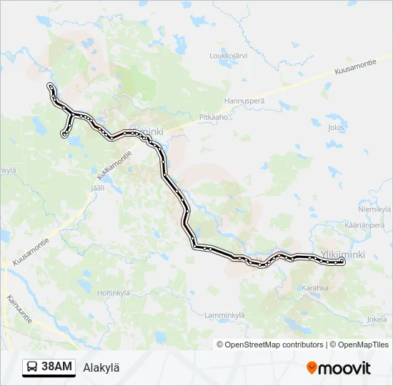 38AM  Line Map