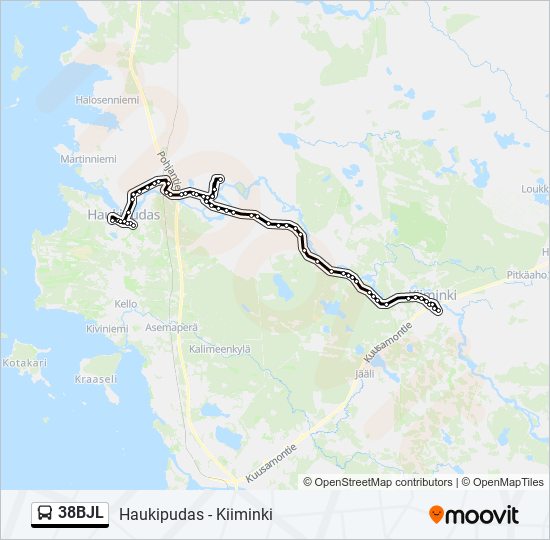 38BJL  Line Map