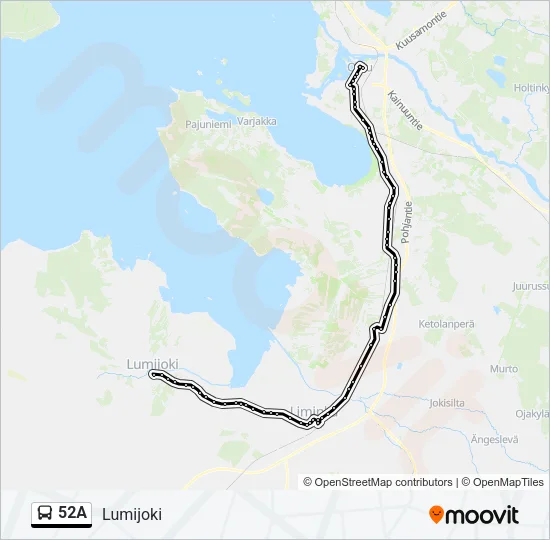 52A  Line Map