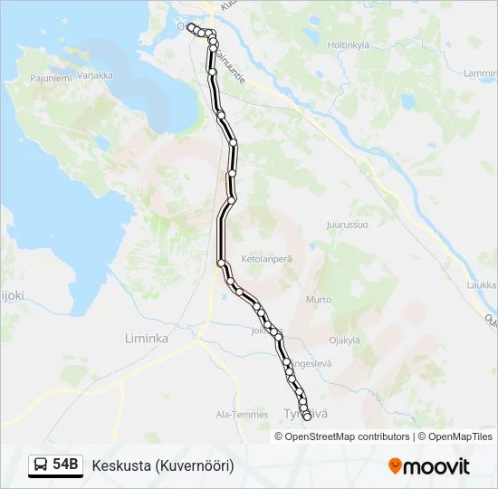54B  Line Map