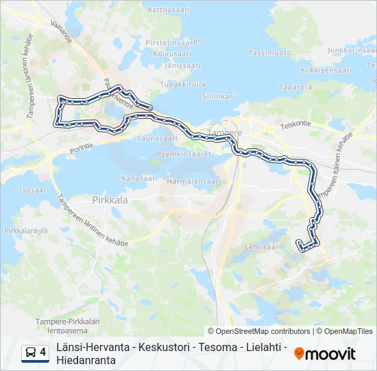 4 Bus Line Map