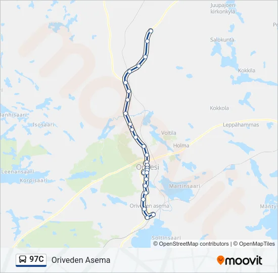 97C Bus Line Map