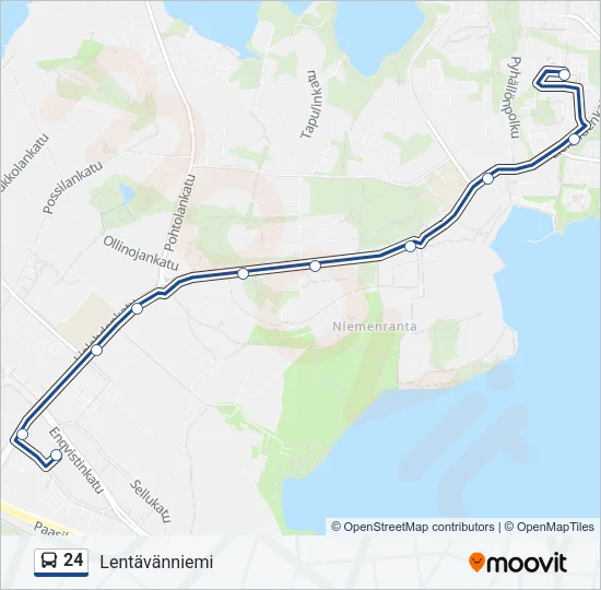 24 Bus Line Map