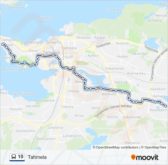 10 Bus Line Map