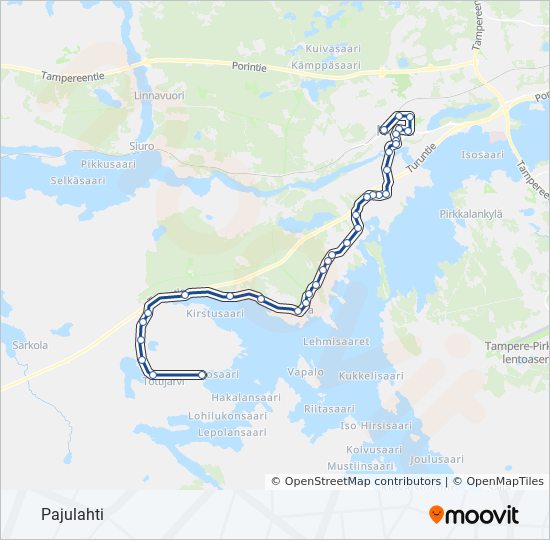 77 bus Line Map