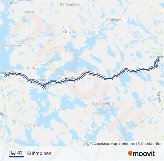 42 Bus Line Map
