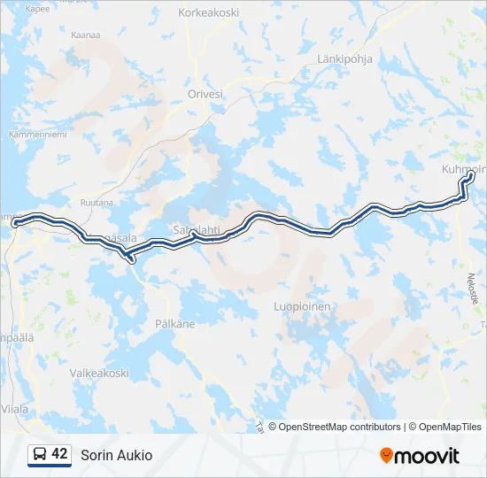 42 Bus Line Map