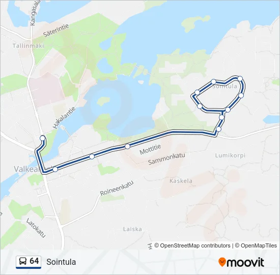 64 Bus Line Map