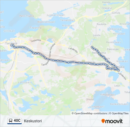 40C Bus Line Map