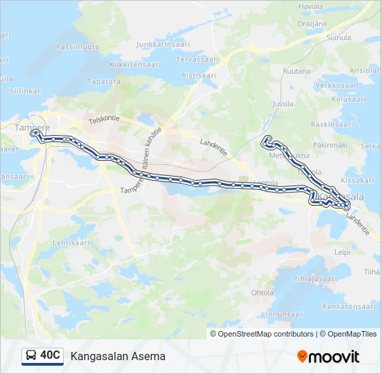 40C Bus Line Map