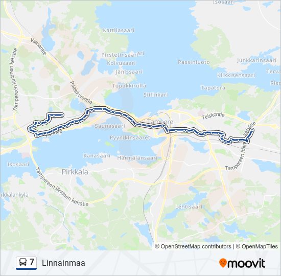 7 bus Line Map