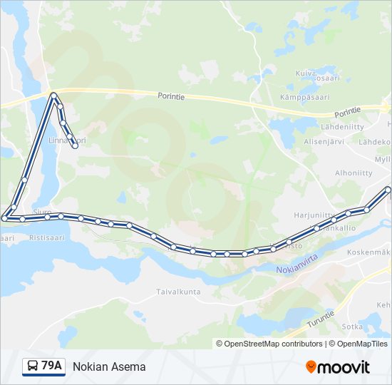 79a Route: Schedules, Stops & Maps - Nokian Asema (Updated)