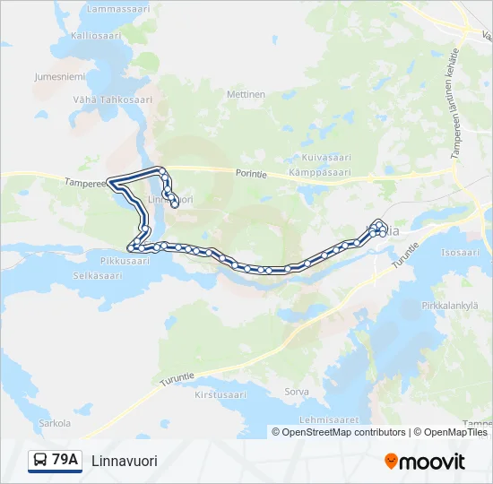 79A Bus Line Map