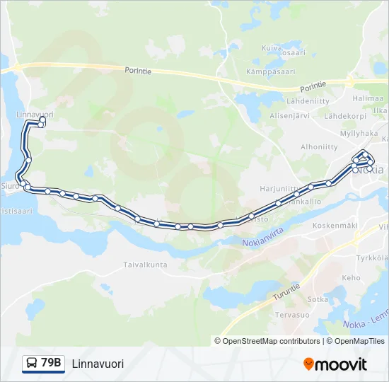 79B Bus Line Map