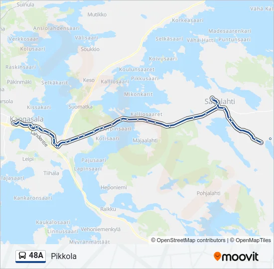48A Bus Line Map