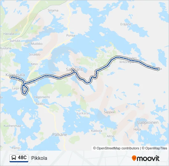 48C Bus Line Map