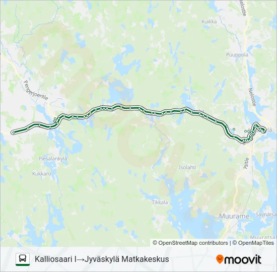 MATKA MÄKELÄ Bus Line Map