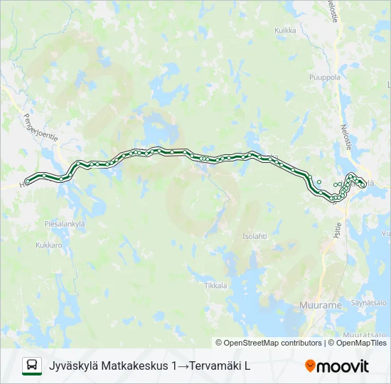 MATKA MÄKELÄ Bus Line Map