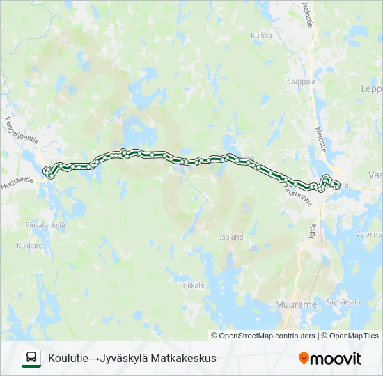 MATKA MÄKELÄ Bus Line Map