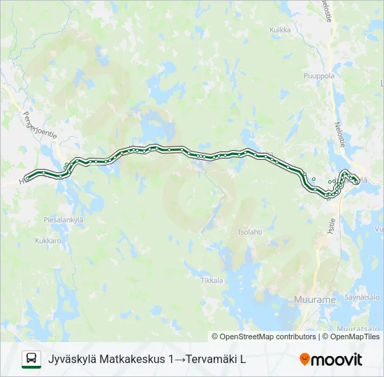 MATKA MÄKELÄ Bus Line Map