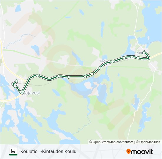 MATKA MÄKELÄ bussi -linjakartta