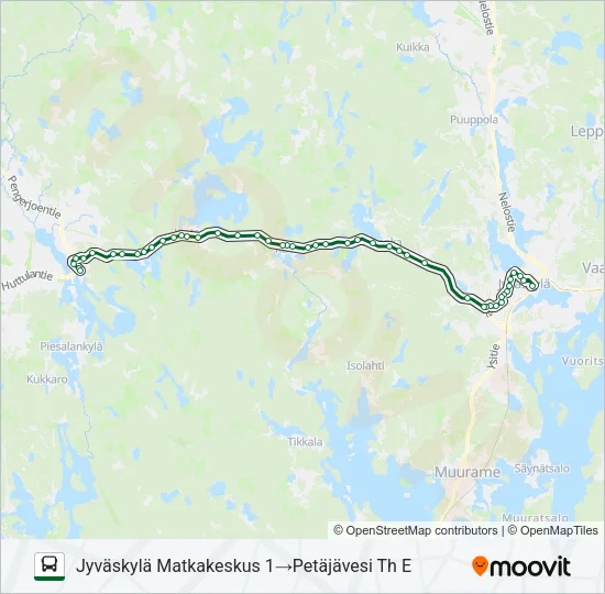 MATKA MÄKELÄ Bus Line Map