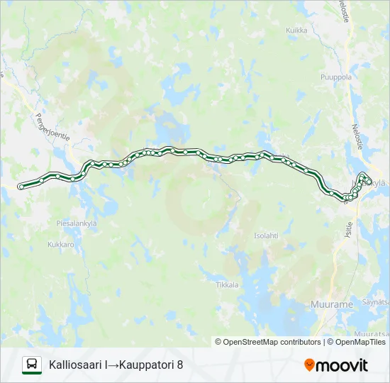 MATKA MÄKELÄ Bus Line Map