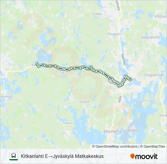 POHJOLAN MATKA Bus Line Map