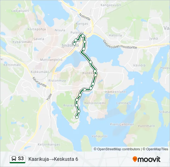 S3 Bus Line Map