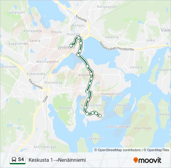 S4 Bus Line Map