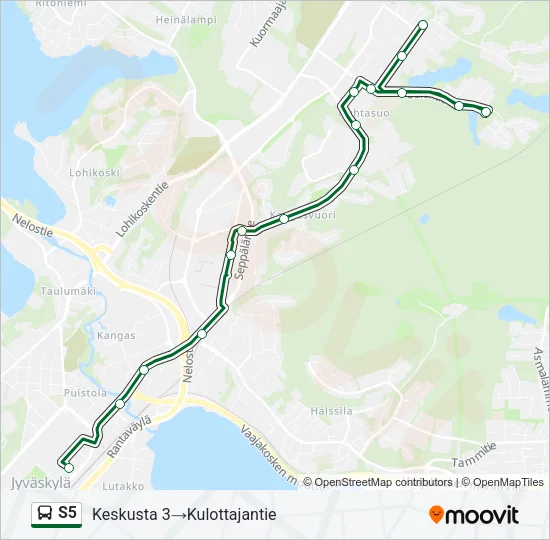 S5 Bus Line Map
