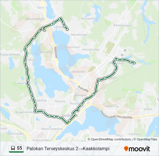 S5 Bus Line Map