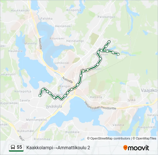 S5 Bus Line Map