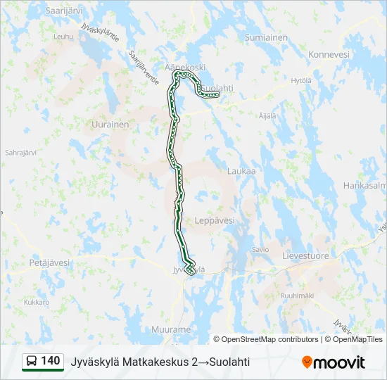 140 Bus Line Map