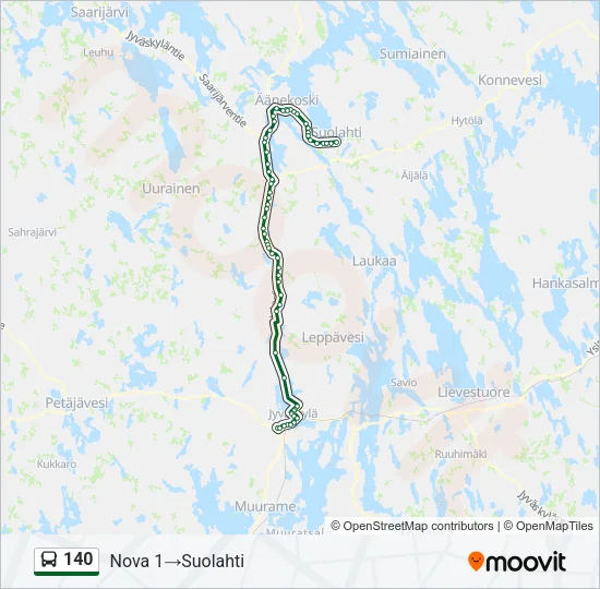 140 Bus Line Map