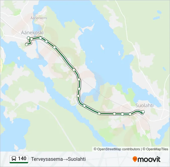 140 Bus Line Map