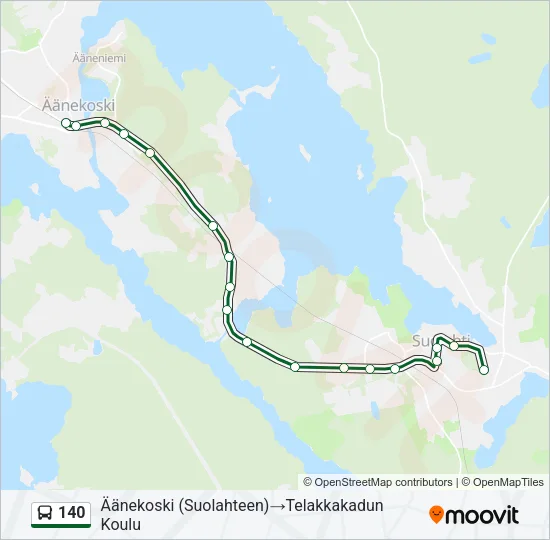 140 Bus Line Map