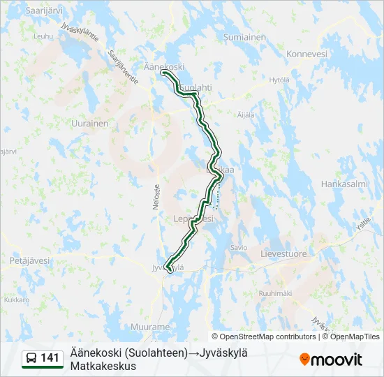 141 Bus Line Map