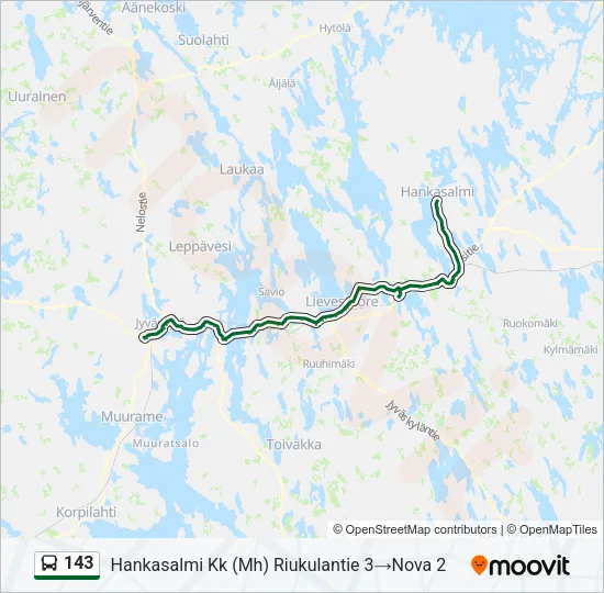143 Bus Line Map