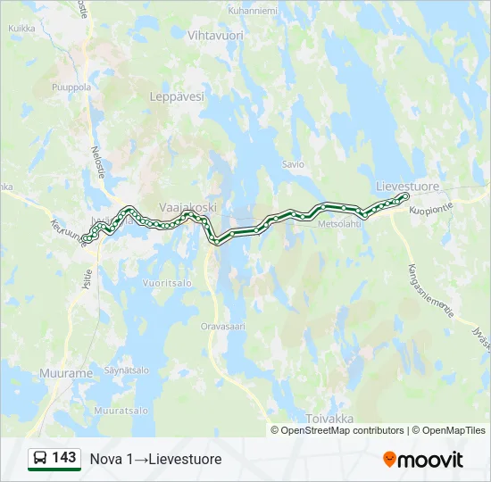 143 Bus Line Map