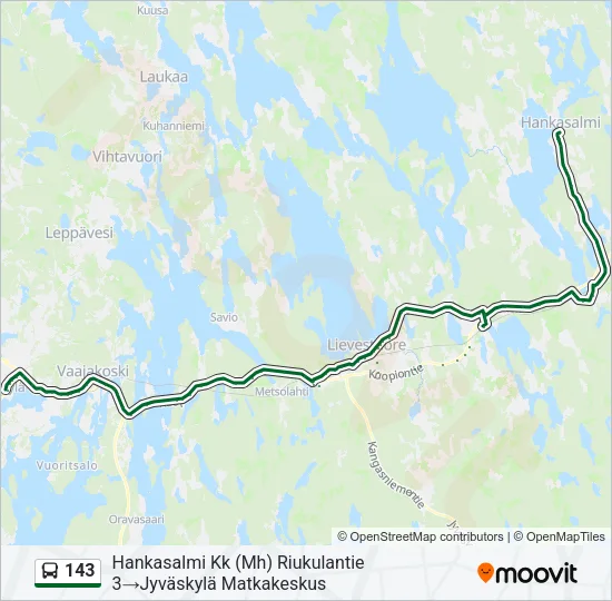 143 Bus Line Map
