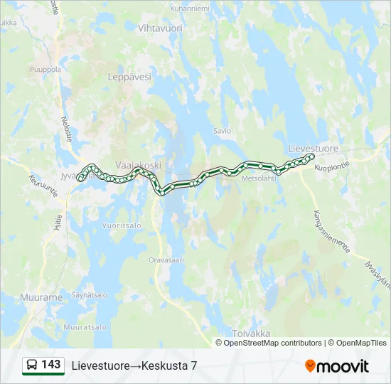 143 Bus Line Map