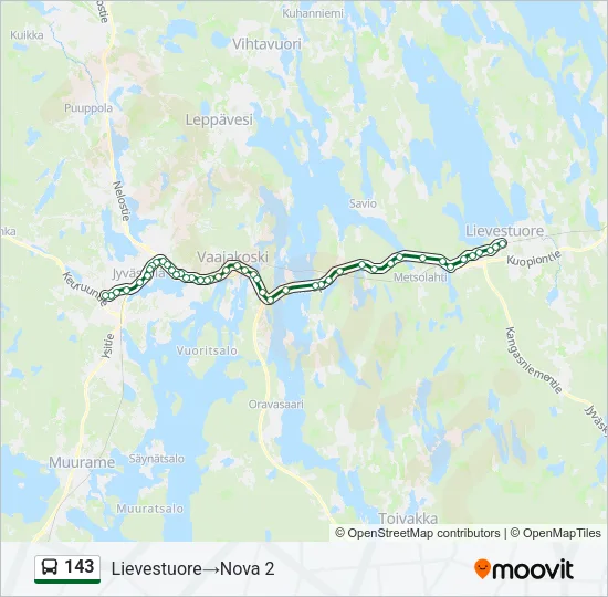 143 Bus Line Map