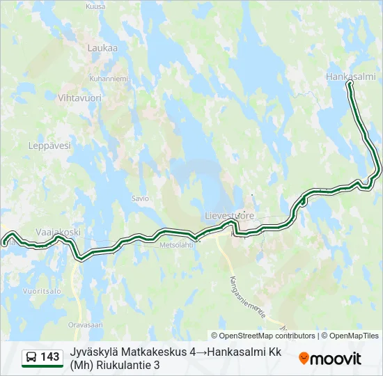 143 Bus Line Map