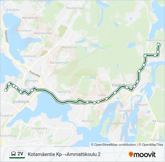 2V Bus Line Map